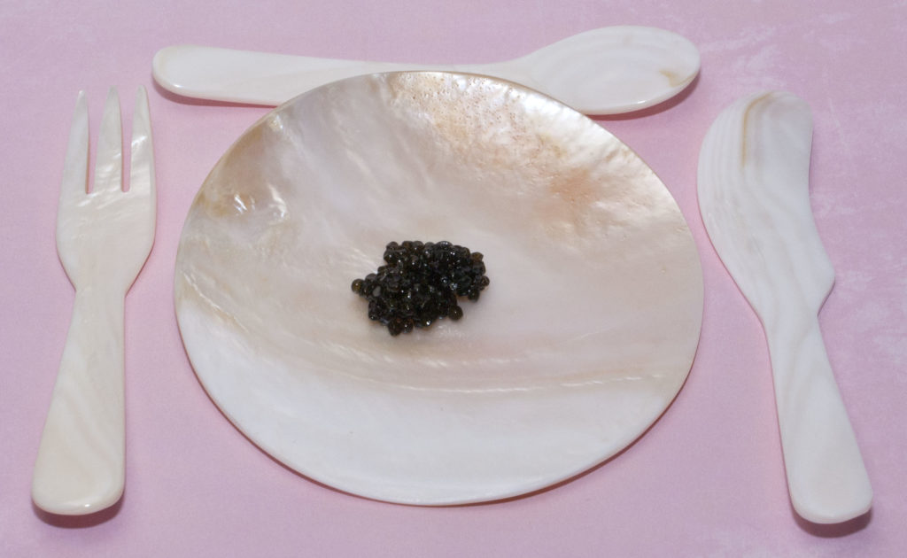 Mother Of Pearl Caviar Service Set